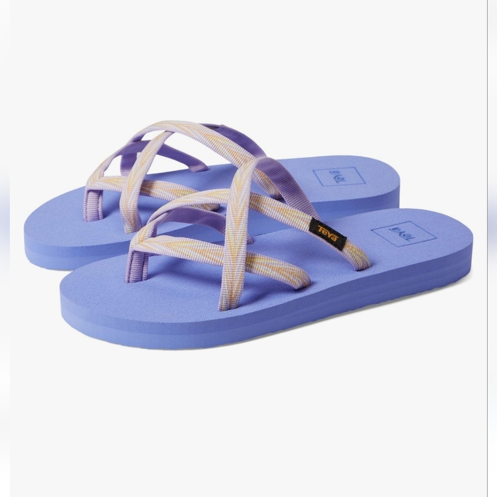 NWT Kid's Olowahu Teva Lavender and Cream Sandals